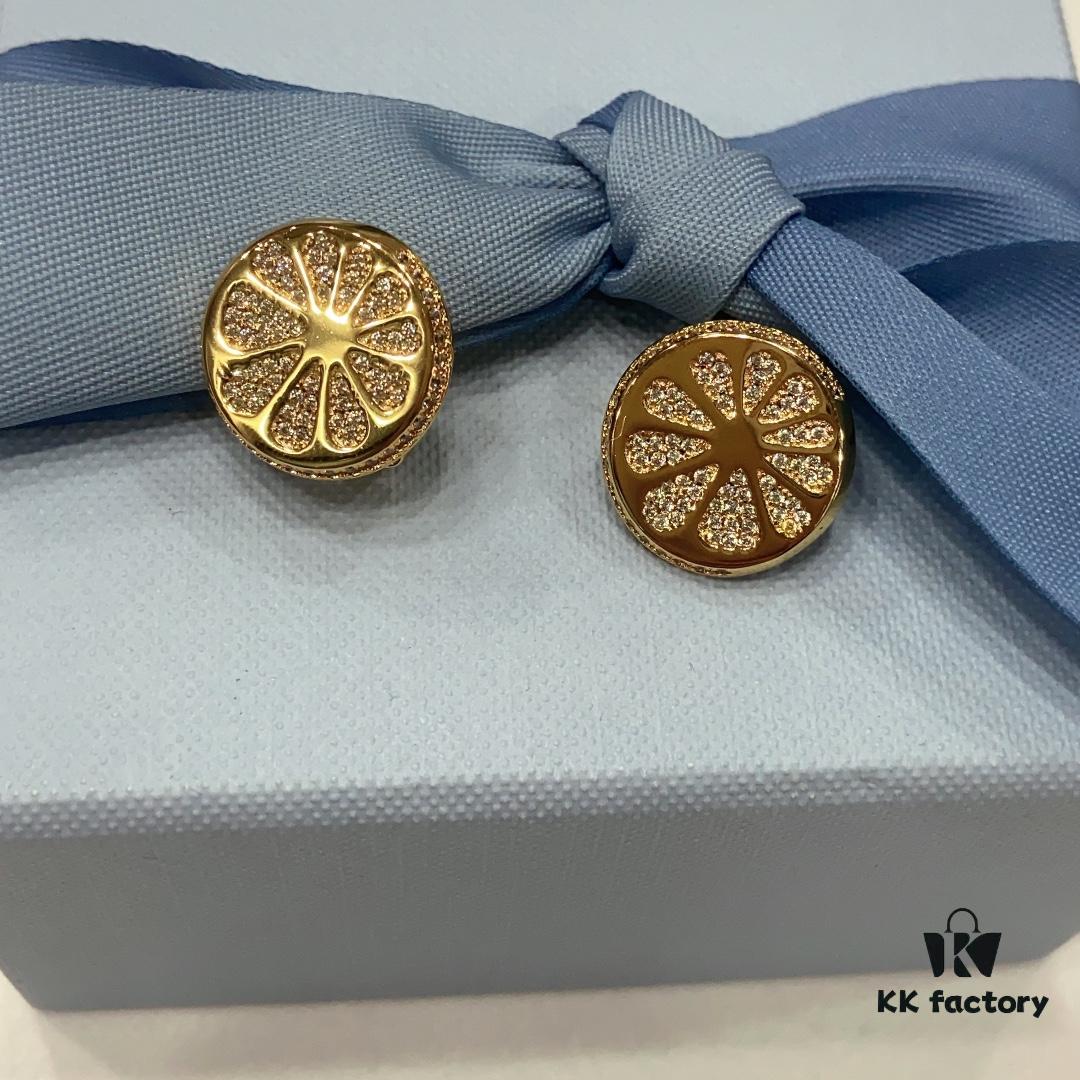 Hefang Jewelry Lemon Slice Ear Clips