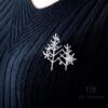 What Direction Leaf Brooch