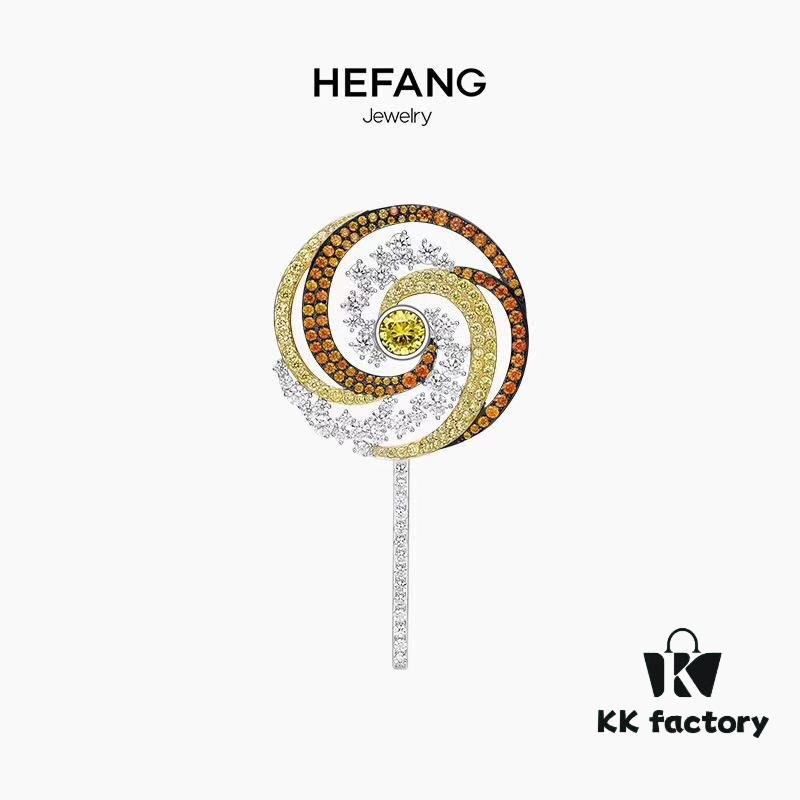 He Fang Lollipop Brooch