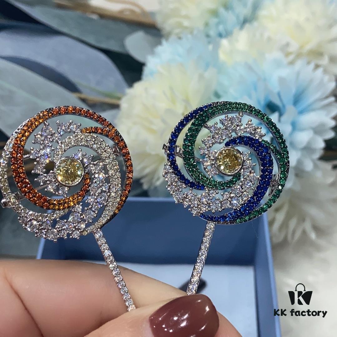 He Fang Lollipop Brooch
