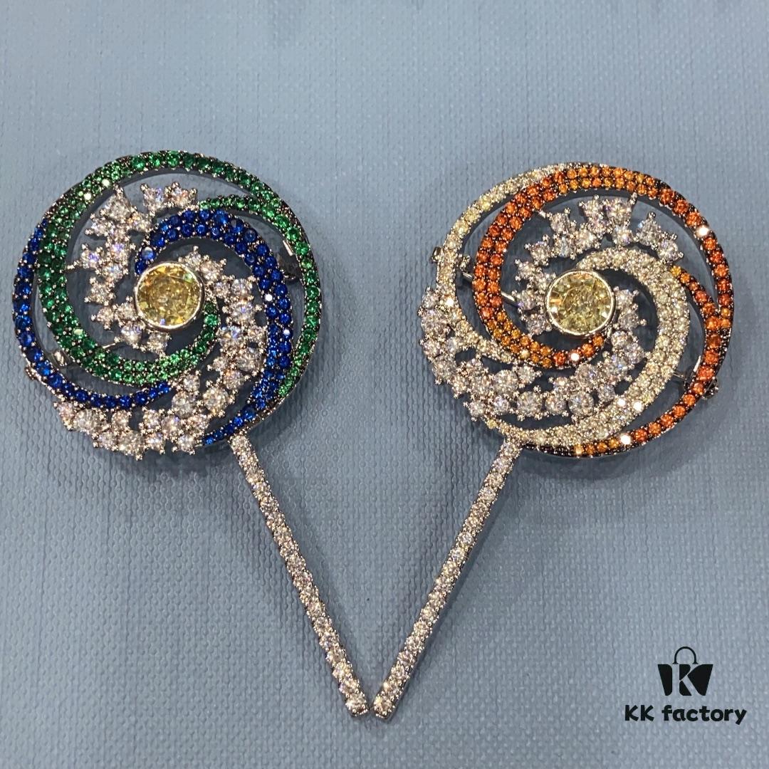 He Fang Lollipop Brooch