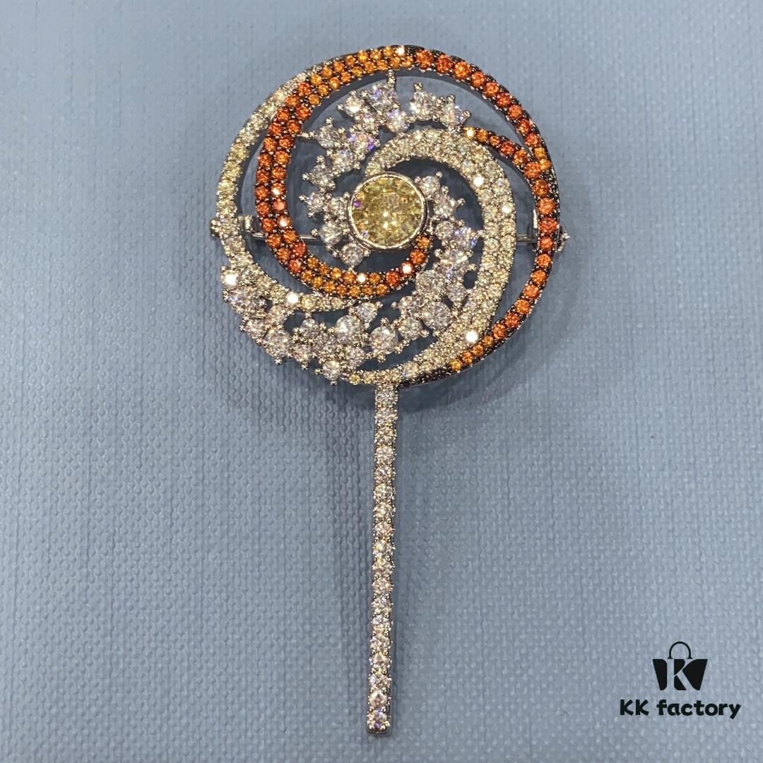 He Fang Lollipop Brooch