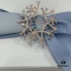 He Fang Xue Mirror Brooch, High-End Elegant Badge Pin