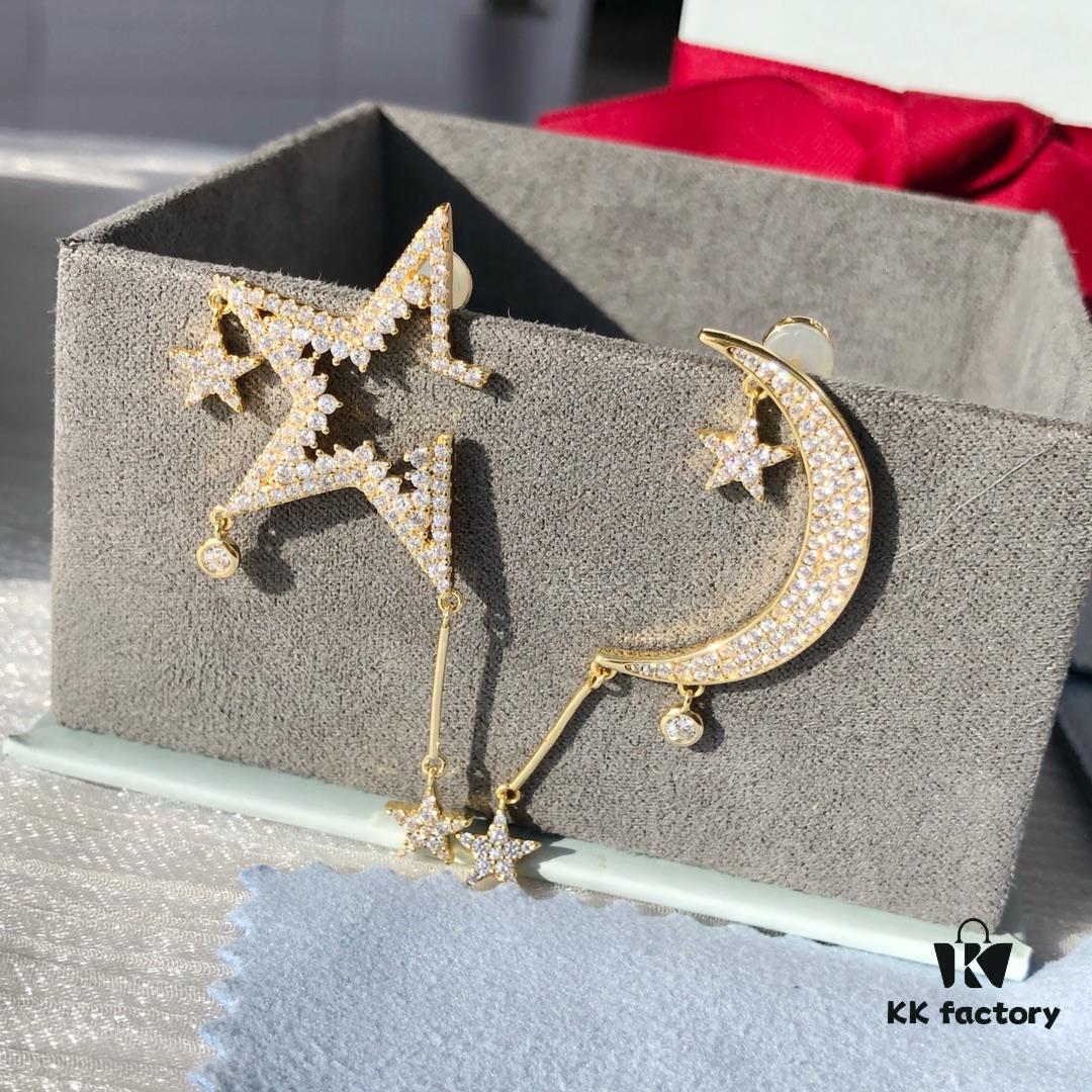 6930058412f62673a6fab174 HEFANG Jewelry Starry Night Asymmetric Earrings