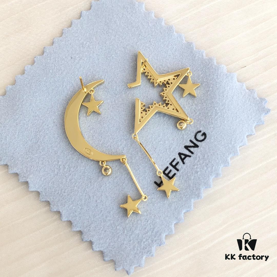 6930058712f62673a6fab177 HEFANG Jewelry Starry Night Asymmetric Earrings
