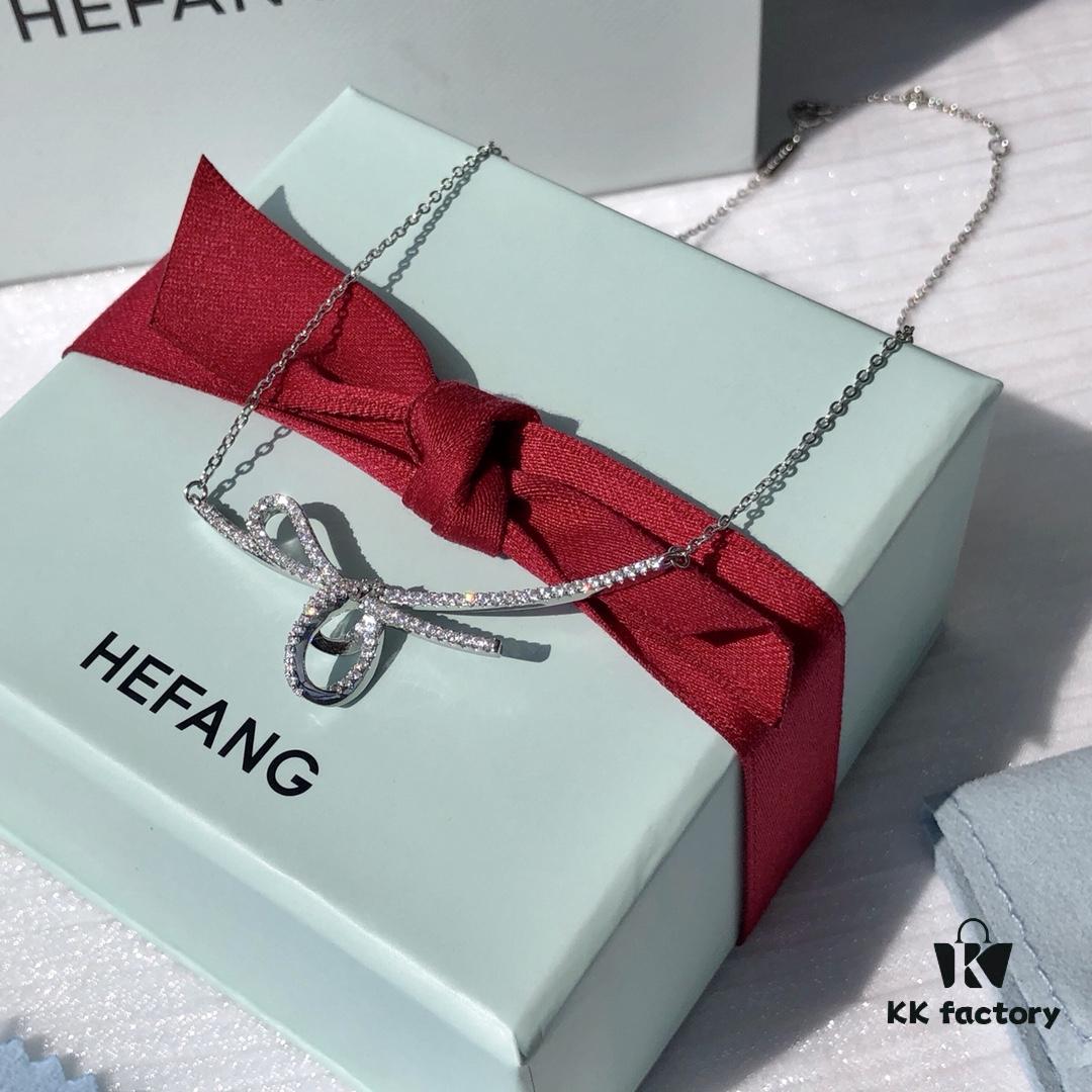 6930058a12f62673a6fab17c Original Design, High-End Quality HEFANG Jewelry Ribbon Knot Pendant Necklace