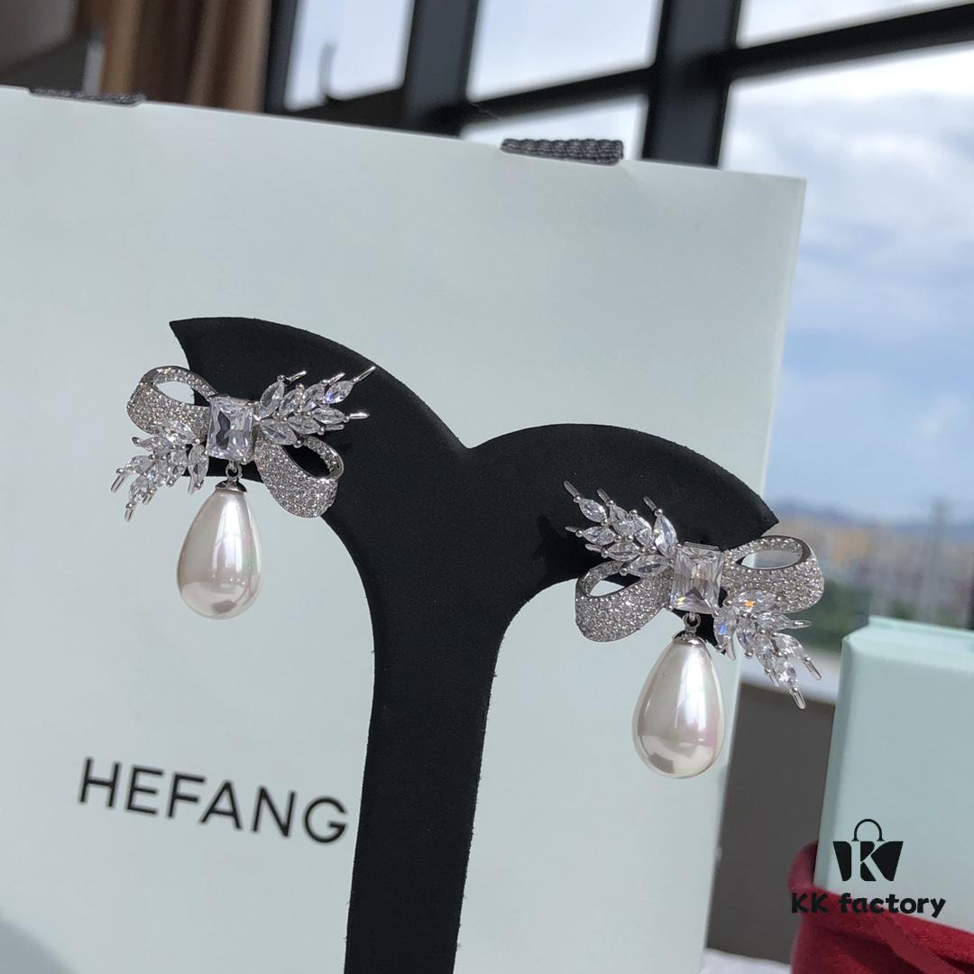 6930059812f62673a6fab18d HEFANG Jewelry Bow Wheat Ear Earrings