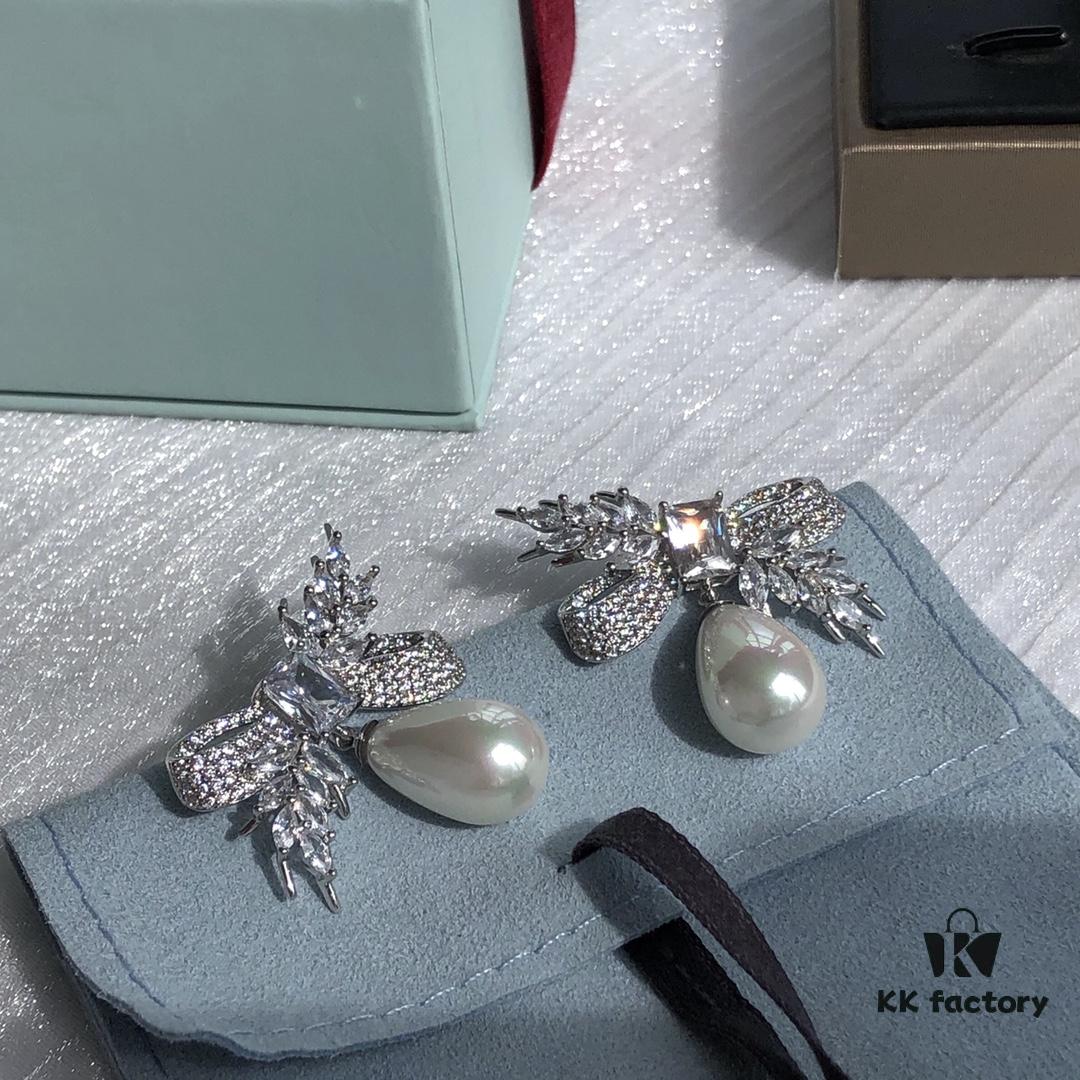 6930059c12f62673a6fab18f HEFANG Jewelry Bow Wheat Ear Earrings