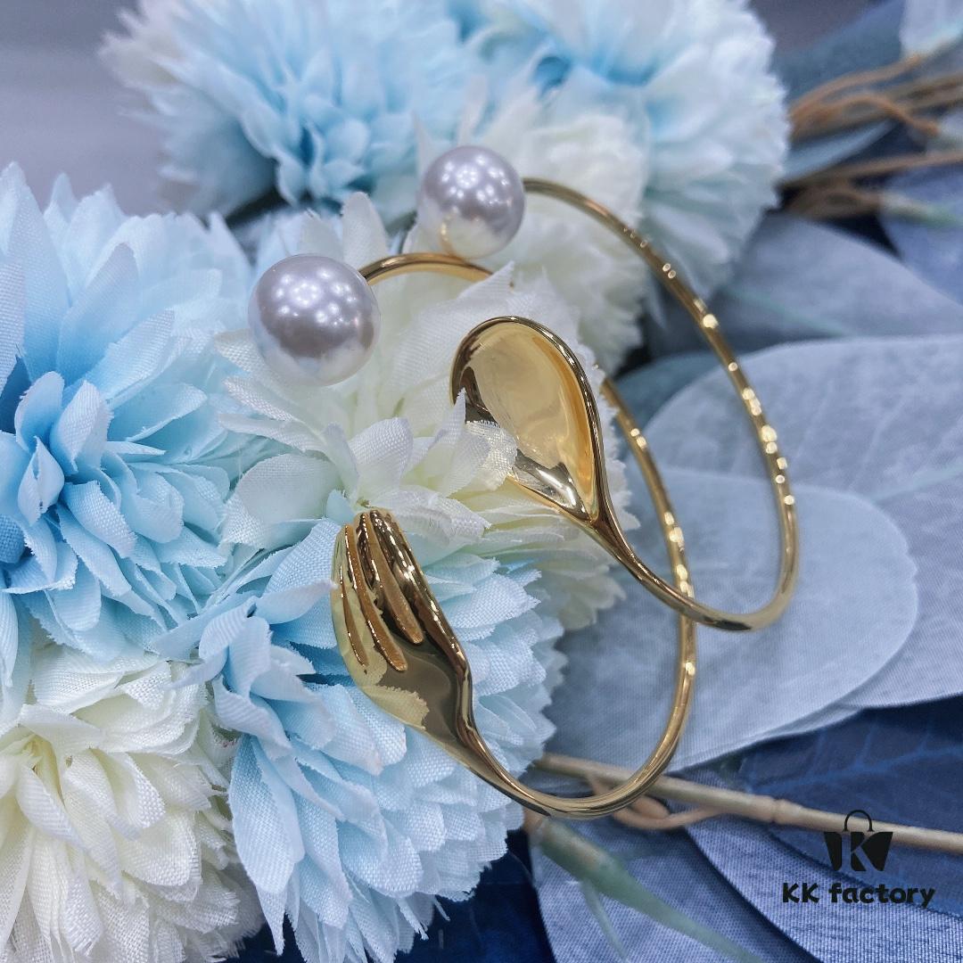 He Fang Mini Cutlery Bracelet, Elegant Open Bangle, Gift for Best Friend, Same Style as Luo Ying's Accessory for Women