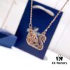 693005d112f62673a6fab1d1 Counter Quality! New Swarovski Fashion Hollow Black Swan Necklace for Women