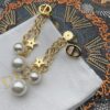6930060212f62673a6fab20d Dior Pearl CD Pearl Tassel Stud Earrings