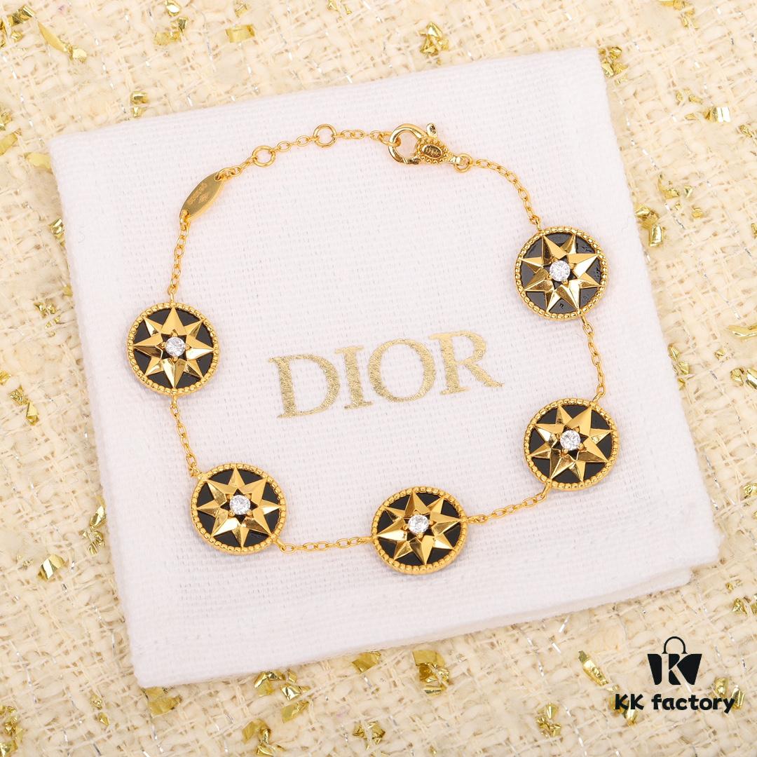 6930061012f62673a6fab21f Dior Eight-Pointed Star Compass Braided Bracelet