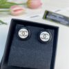 Chic New Arrival Black and White Button Round Resin Stud Earrings ✨✨