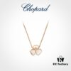 6930062612f62673a6fab243 Chopard Happy Hearts Wings Series Champagne Gold Red Agate Peacock White Shell Floating Diamond Necklace
