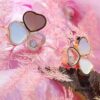6930062712f62673a6fab245 Chopard Happy Hearts Wings Series Champagne Gold Floating Diamond Stud Earrings In Stock