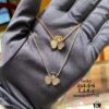 6930062a12f62673a6fab249 Chopard Happy Hearts Wings Series Champagne Gold Red Agate Peacock White Shell Floating Diamond Necklace