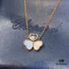 6930063412f62673a6fab256 Chopard Happy Hearts Wings Series Pendant Necklace with Movable Diamond and Mother-of-Pearl Hearts