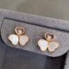 6930063c12f62673a6fab25f Chopard Happy Hearts Wings Series Pendant with Movable Diamond and Mother-of-Pearl Hearts