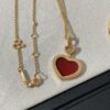 6930064312f62673a6fab267 Chopard Heart Necklace and Bracelet with Diamond Trimmings in New Year Red