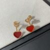 6930065112f62673a6fab279 Chopard Heart Earrings with Red Agate
