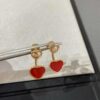 6930065212f62673a6fab27c Chopard Heart Earrings with Red Agate