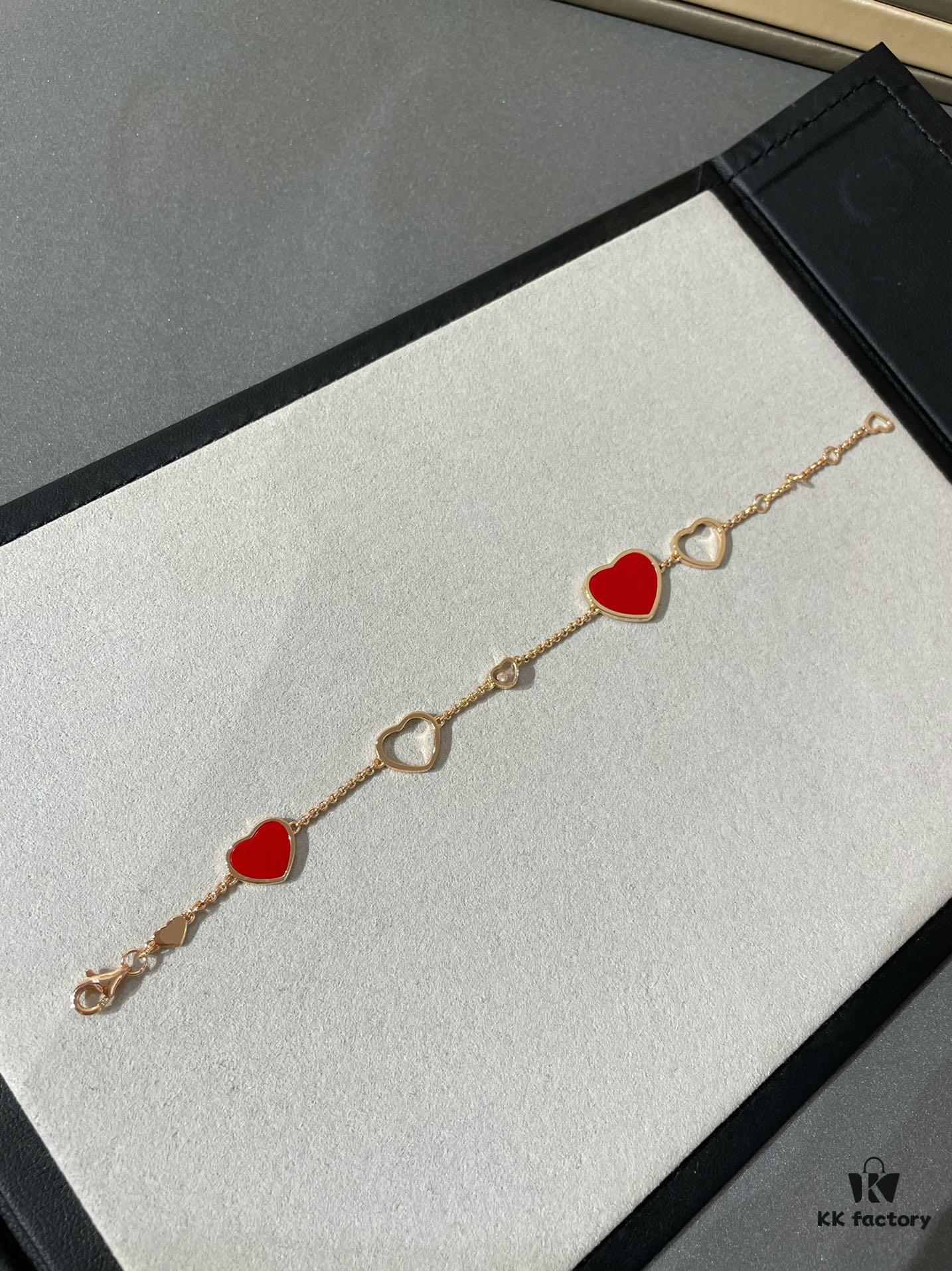 6930065812f62673a6fab281 Chopard Heart Necklace with Happy Diamonds - Classic Collection ❤ New Year Red