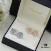 6930065c12f62673a6fab286 Chopard High-End Stud Earrings with Signature Moving Diamond, 18K Rose Gold and White Gold, Hypoallergenic Silver Pin, Logo on Glass
