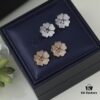 6930065d12f62673a6fab287 Chopard High-End Stud Earrings with Signature Moving Diamond, 18K Rose Gold and White Gold, Hypoallergenic Silver Pin, Logo on Glass
