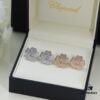 6930066112f62673a6fab28d Chopard High-End Stud Earrings with Signature Moving Diamond, 18K Rose Gold and White Gold, Hypoallergenic Silver Pin, Logo on Glass