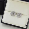 6930066112f62673a6fab28f Chopard High-End Stud Earrings with Signature Moving Diamond, 18K Rose Gold and White Gold, Hypoallergenic Silver Pin, Logo on Glass