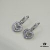 6930066512f62673a6fab294 Chopard High-End Stud Earrings with Diamond Encased in Glass, 18K Rose Gold and White Gold, Hypoallergenic, Heart Design with Logo on Glass