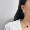 6930066812f62673a6fab296 Chopard High-End Stud Earrings with Signature Moving Diamond, 18K Rose Gold and White Gold, Hypoallergenic Silver Pin, Logo on Glass