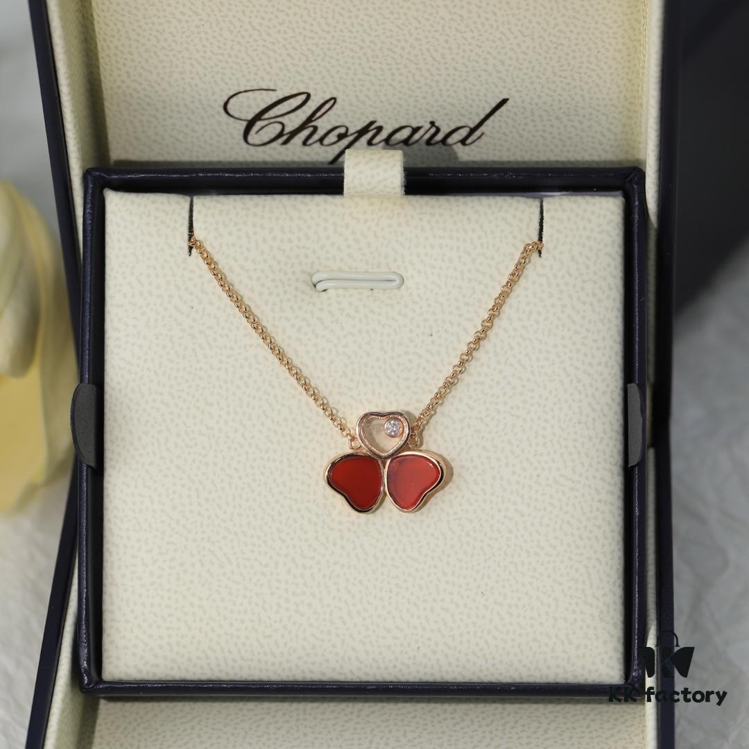 6930066912f62673a6fab29a Chopard 👼 Chopard Necklace with Lucky and Iconic Moving Diamond, S925 Sterling Silver with 18K Rose Gold Plating, Authentic Logo and Original Tag, Adjustable Length Heart Pendant