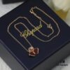 6930066c12f62673a6fab29c Chopard 👼 Chopard Necklace with Lucky and Iconic Moving Diamond, S925 Sterling Silver with 18K Rose Gold Plating, Authentic Logo and Original Tag, Adjustable Length Heart Pendant