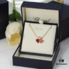 6930066f12f62673a6fab2a1 Chopard 👼 Chopard Necklace with Lucky and Iconic Moving Diamond, S925 Sterling Silver with 18K Rose Gold Plating, Authentic Logo and Original Tag, Adjustable Length Heart Pendant