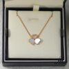6930067112f62673a6fab2a2 Chopard Angel Necklace - Lucky Chopard with Iconic Moving Diamond, S925 Sterling Silver, 18K Rose Gold Plated, Original Logo and Tag, Adjustable Chain