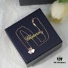 6930067412f62673a6fab2a8 Chopard Angel Necklace - Lucky Chopard with Iconic Moving Diamond, S925 Sterling Silver, 18K Rose Gold Plated, Original Logo and Tag, Adjustable Chain
