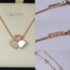 6930067512f62673a6fab2a9 Chopard Angel Necklace - Lucky Chopard with Iconic Moving Diamond, S925 Sterling Silver, 18K Rose Gold Plated, Original Logo and Tag, Adjustable Chain