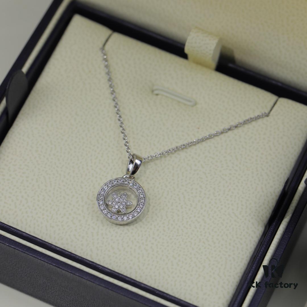 6930068212f62673a6fab2b8 Chopard 👼 Chopard Necklace with Lucky and Iconic Moving Diamonds, 18K Rose Gold, Original Logo, Adjustable Chain