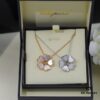 6930068612f62673a6fab2be Chopard Angel Necklace with Lucky Symbol and Iconic Moving Diamond in 18K Rose Gold, Adjustable Chain with Original Logo and Authentic Tag