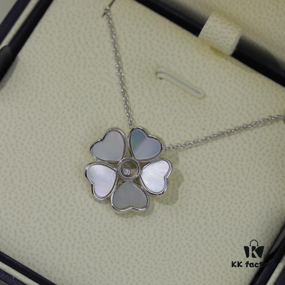 6930068912f62673a6fab2c2 Chopard Angel Necklace with Lucky Symbol and Iconic Moving Diamond in 18K Rose Gold, Adjustable Chain with Original Logo and Authentic Tag