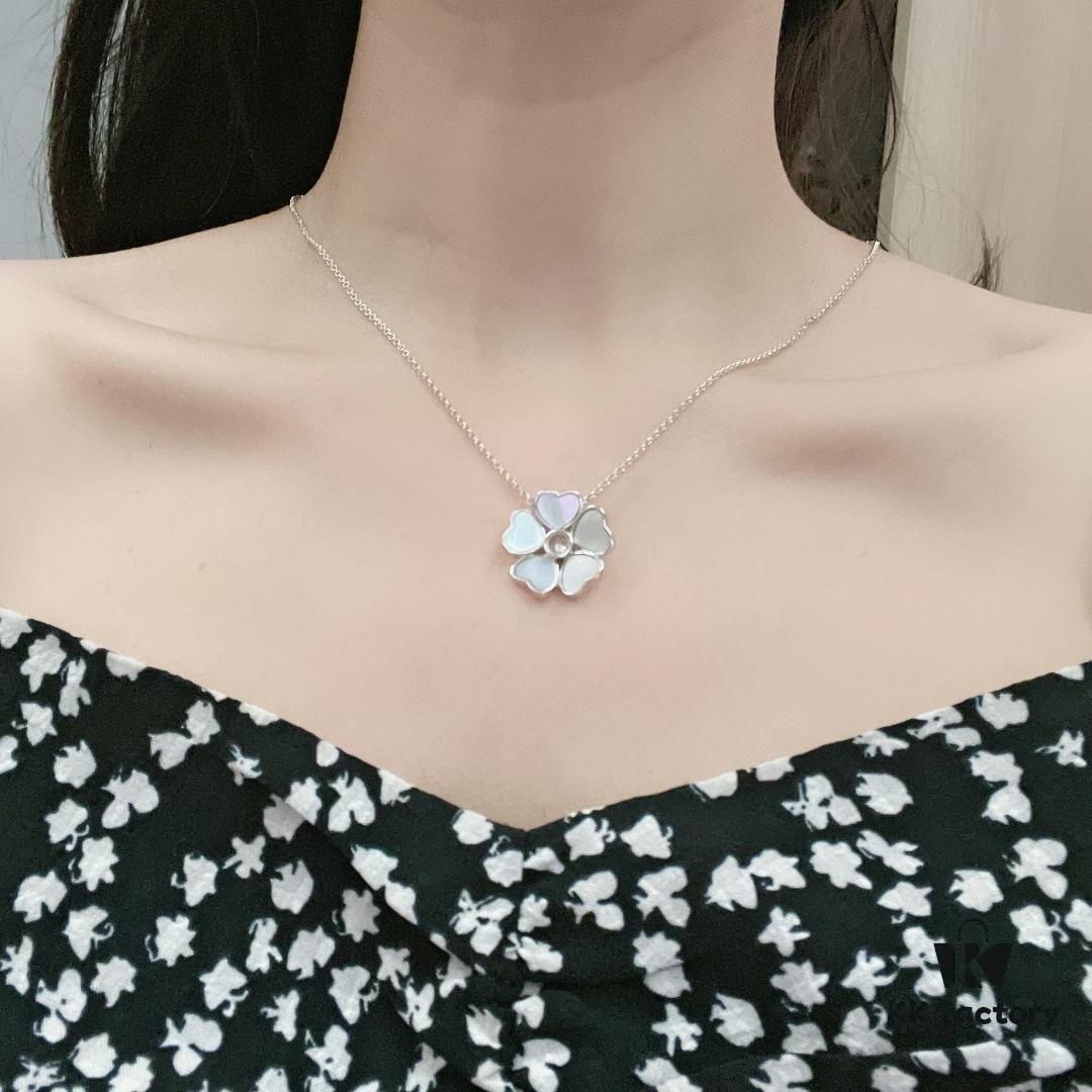 6930068a12f62673a6fab2c3 Chopard Angel Necklace with Lucky Symbol and Iconic Moving Diamond in 18K Rose Gold, Adjustable Chain with Original Logo and Authentic Tag