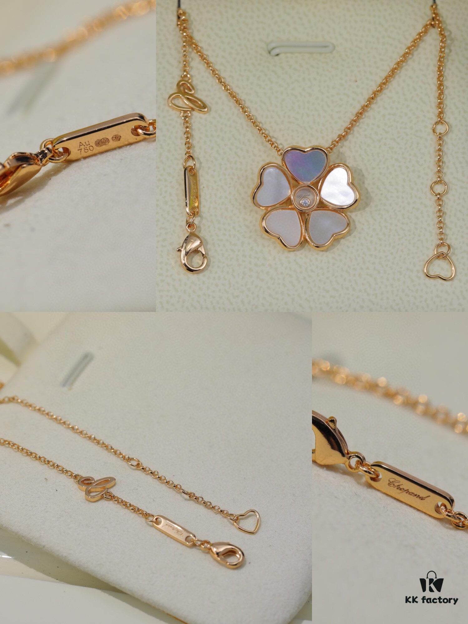 6930068c12f62673a6fab2c4 Chopard Angel Necklace with Lucky Symbol and Iconic Moving Diamond in 18K Rose Gold, Adjustable Chain with Original Logo and Authentic Tag