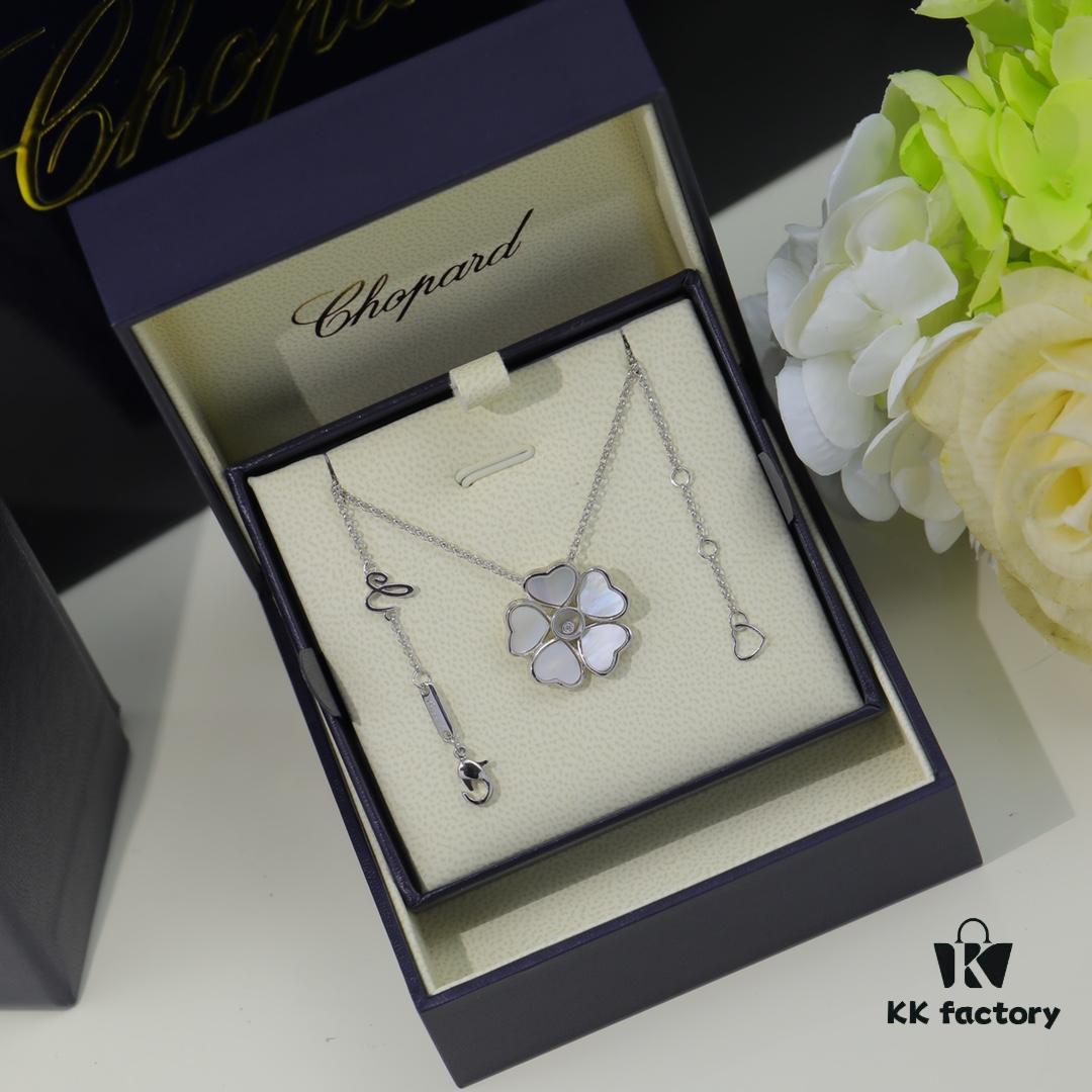 6930068c12f62673a6fab2c5 Chopard Angel Necklace with Lucky Symbol and Iconic Moving Diamond in 18K Rose Gold, Adjustable Chain with Original Logo and Authentic Tag
