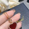 693006ae12f62673a6fab2f0 Chopard Happy Hearts Series Heart Necklace with Moving Diamond