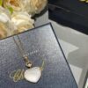 693006ae12f62673a6fab2f1 Chopard Happy Hearts Series Heart Necklace with Moving Diamond