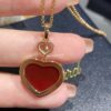 693006b012f62673a6fab2f5 Chopard Happy Hearts Series Heart Necklace with Moving Diamond