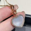 693006b212f62673a6fab2f6 Chopard Happy Hearts Series Heart Necklace with Moving Diamond