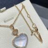 693006b312f62673a6fab2f9 Chopard Happy Hearts Series Heart Necklace with Moving Diamond