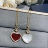 Chopard Happy Hearts Collection Heart Pendant Necklace with Diamonds, Two Colors Available in Stock
